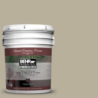 BEHR Premium Plus Ultra 5 gal. #N340 3 Bonsai Pot Eggshell Enamel Interior Paint 275405