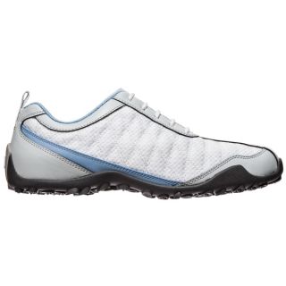 FootJoy Womens Superlites White/Blue Spikeless Golf Shoes   15639147