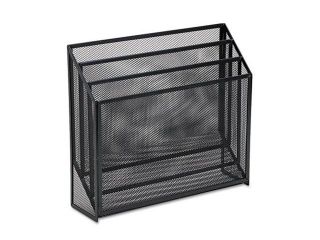 Rolodex 22347ELD Mesh Three Tier Organizer, 12 3/4 x 3 1/2 x 11 1/2, Black