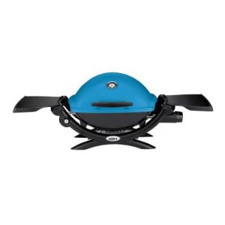 Weber Q 1200 1 Burner Portable Tabletop Propane Gas Grill in Blue 51080001