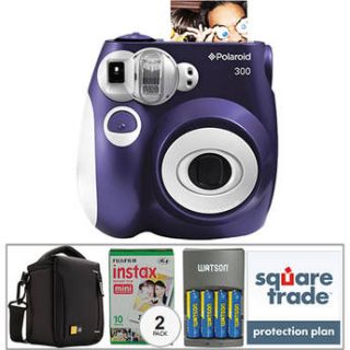 Polaroid Pic 300 Instant Film Camera Basic Kit (Purple)