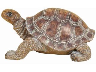 Polystone Turtle 15 Inches Wide For Table Decor   98281