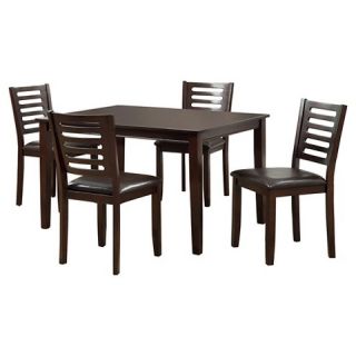 Furniture Of America Culver 5 Pieces Dining Table Set   Espresso