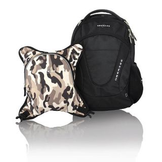 Obersee Oslo Backpack Diaper Bag and Cooler   Black/ Camo    Obersee