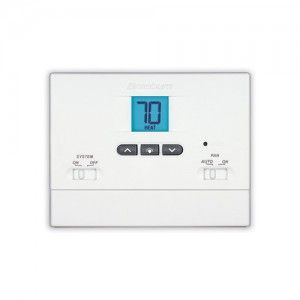 Braeburn 1005NC Thermostat, Builder Series Universal Heat Only or Cool Only