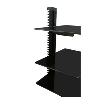 Mount it Wall Mounted AV Component Shelving System with 3 Adjustable