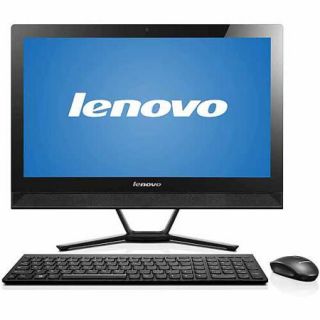 Lenovo Black C40 Mainstream All in One Desktop PC with AMD A Series A4 6210 Quad Core Processor, 4GB Memory, 21.5" Touchscreen, 500GB Hard Drive and Windows 8.1
