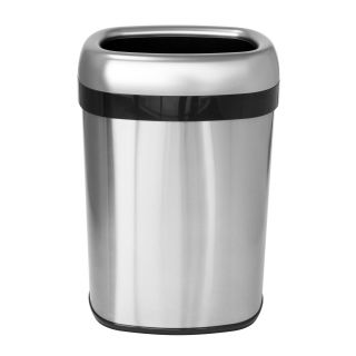 itouchless Dual Deodorizer Oval Open Top Trash Can