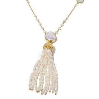 Rarities: Fine Jewelry with Carol Brodie Cultured Freshwater Pearl Tassel Sterl   7790083
