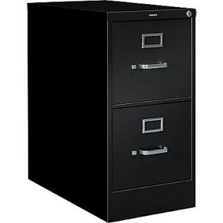 HON S380 Series 26 1/2 D Vertical File Cabinet, Letter Size, Black