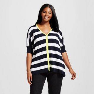Womens Plus Size Rugby Stripe Poncho Top   262.5