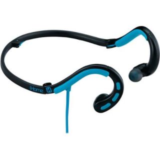 iHome Water Resistant Behind the Neck Sport Earbuds with Microphone