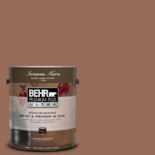 BEHR Premium Plus Ultra 1 gal. #S200 6 Timeless Copper Matte Interior Paint 175301