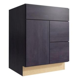 Cardell Fiske 24 in. W x 31 in. H Vanity Cabinet Only in Ebon Smoke VCD242131DR2.AF3M7.C64M