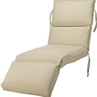 Home Decorators Collection Sunbrella Flax Outdoor Chaise Lounge Cushion 1573610470