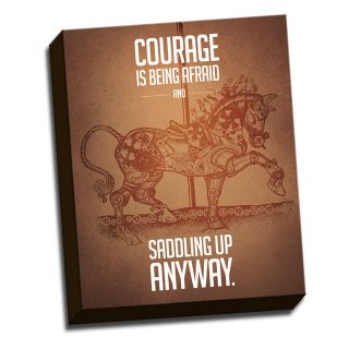 Courage Anyway Inspirational Quotes Colorful Image Photographic Print