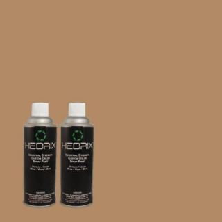 Hedrix 11 oz. Match of 822 Bermuda Tan Semi Gloss Custom Spray Paint (2 Pack) SG02 822