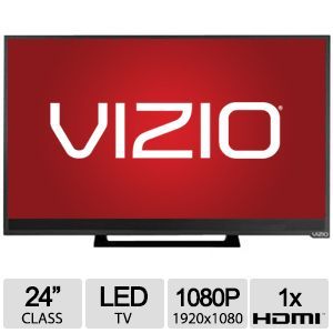 Vizio 24 Class 1080P Razor LED Smart TV   Full HD 1080P, WiFi, 60Hz, 16:9   E241I B1