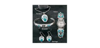 Silver Legends Turquoise Bear Claw Jewelry