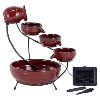 Smart Living Lava Solar Cascade Fountain