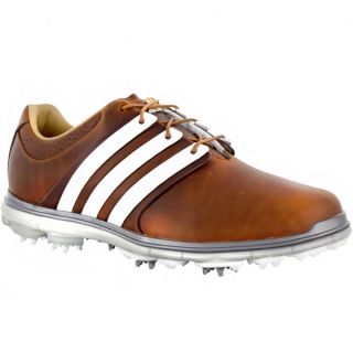 Adidas Mens Pure 360 LTD Tan Brown Golf Shoes   17122635  