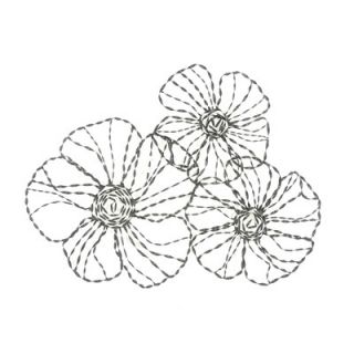 Moes Home Collection Metal Daisy Wall Decor