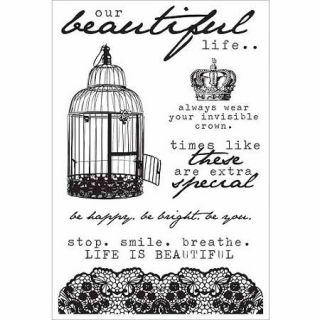 Oh So Lovely Clear Stamps, 6.25" x 4"