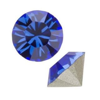 Swarovski Crystal, #1028 Xilion Round Stone Chatons pp24, 36 Pieces, Sapphire