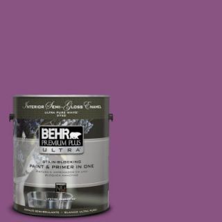 BEHR Premium Plus Ultra Home Decorators Collection 1 gal. #HDC MD 07 Dynamic Magenta Semi Gloss Enamel Interior Paint 375301