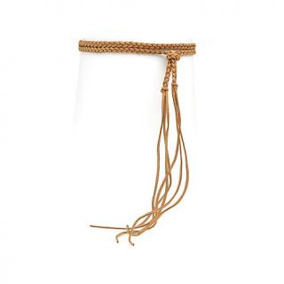 ADA Collection Braided Leather Tie Belt   7637681