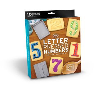 Letter Pressed Numbers Cookie Stamps by Fred & Friends