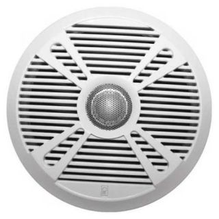 Poly Planar MA7065 6.5" Waterproof 2 Way Premium Round Speakers 180W Per Pair, Includes Both White and Graphite Gray Grills