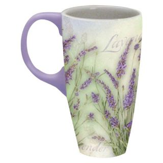 LANG Ceramic Lavender Latte Mug 18 oz