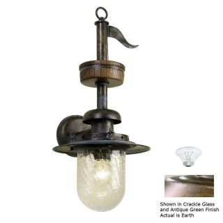 Lustrarte 10 1/2 in W Pirates 1 Light Earth Arm Wall Sconce