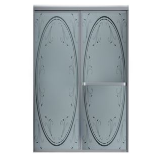 MAAX Vertiga 44.5 in to 46.5 in W x 68 in H Chrome Sliding Shower Door