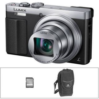 Panasonic Lumix DMC ZS50 Digital Camera Basic Kit (Silver)