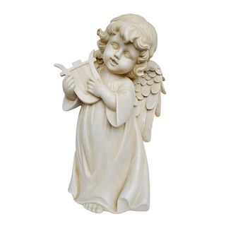 Angel with Harp 18 inch Statue