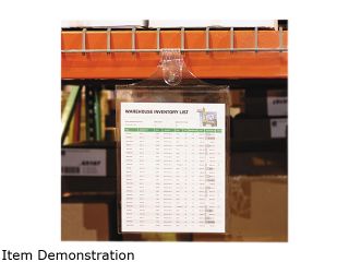 C Line 78912   Magnetic Hanging Shop Ticket Holders, Clear, 12 x 9, 15/Box