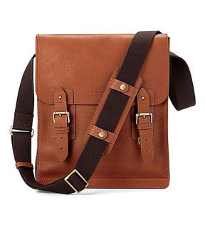 ASPINAL OF LONDON   Shadow leather messenger bag