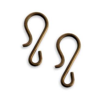 Vintaj Natural Brass Standard Hook For Jewelry Clasps 24mm (2)