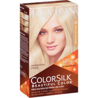 Revlon Colorsilk Beautiful Color Permanent Hair Color, 05 Ultra Light Ash Blonde
