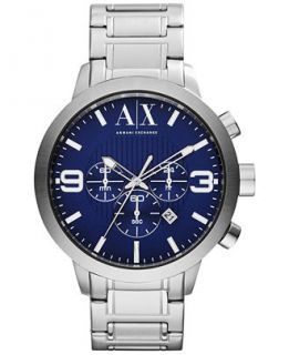 Armani Exchange Mens Chronograph Stainless Steel Bracelet Watch