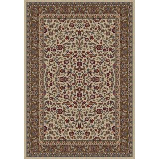Concord Global Valencia Ivory Rectangular Indoor Woven Oriental Area Rug (Common: 8 x 10; Actual: 94 in W x 118 in L x 7.83 ft Dia)
