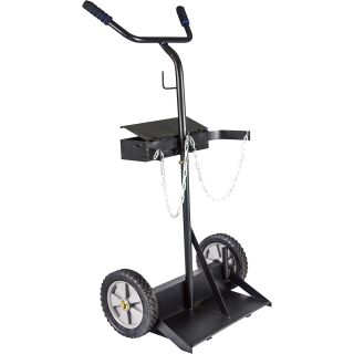 Northern Industrial Welders Compact Welding Cylinder Cart — 150-Lb. Capacity, Solid Wheels, Powder-Coat Finish  Torch Carts
