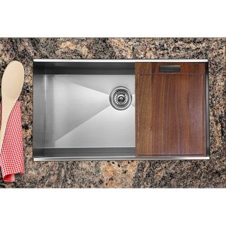 Ukinox 32 x 18.5 Undermount Single Bowl Stainless Steel Kitchen Sink