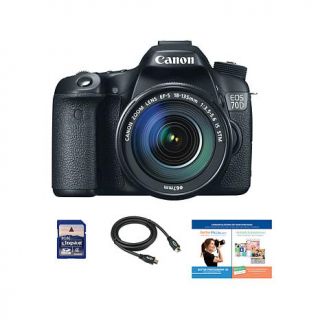 Canon EOS 70D 20.2MP Digital SLR Camera with EF S 18 135mm, 8GB Memory Card, Mi   8081024