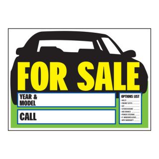 Auto For Sale With Options Sign