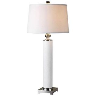 Global Direct 35 in. Mottled White Table Lamp 26591