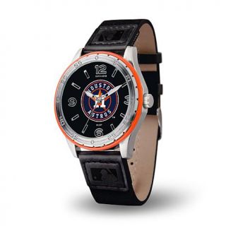MLB Team Logo Players' Series Embossed Strap Sports Watch   Houston Astros   7597253