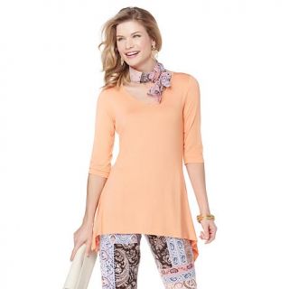 Antthony Timeless Classic Jersey Knit 2 pack Tunic Set and Scarf   7617848